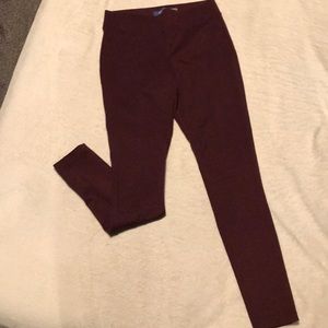 Maroon stretchy pants